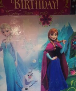Disney Frozen Birthday Party Scene Setters Wall Decorating Kit (5 Pack), Multi Color, 59" x 65". 19 61wjIvrsPbL