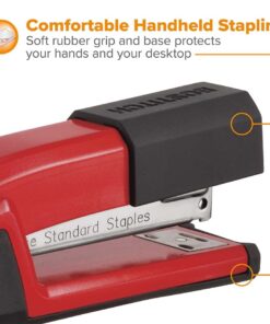 Bostitch Office Epic Metal 3 in 1 Stapler, 25 Sheet Capacity, Includes 210 Staples in Staple Storage Compartment & Integrated Remover, Red 12 61wjjPa7FrL 2
