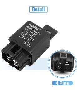 uxcell 4 Pin BL1308048 DC 12V 40A Universal Car Vehicle Motor Fuse Relay Switch Power 11 61wlKhw7UwL