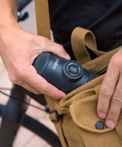 WACACO Nanopresso Portable Espresso Maker, Upgrade Version of Minipresso, 18 Bar Pressure, Small Travel Coffee Maker, Manually Operated. Perfect for Kitchen and Office Black 17 61wlgwySpL