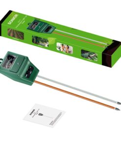 SONKIR Soil pH Meter, MS02 3-in-1 Soil Moisture/Light/pH Tester Gardening Tool Kits for Plant Care, Great for Garden, Lawn, Farm, Indoor & Outdoor Use (Green) 1 Pack 27 61wmZik3LML