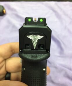 TRUGLO TFX PRO Handgun Sight | Compact Snag-Free Durable Shock-Resistant Glowing Tritium & Fiber-Optic Xtreme Night Sight for Handguns Glock 17/17L, 19, 22, 23, 24 and more 53 61wn80z6iWL