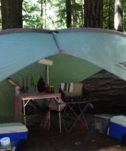 Coleman Pack-Away Portable Camp Kitchen, Outdoor Folding Kitchen with Spacious Prep Area, Side Table, Lantern Holder, Hanging Hooks, & Mesh Shelf; Great for Camping, Tailgating, Grilling & More Portable Kitchen 38 61wnjYtyrbL 1