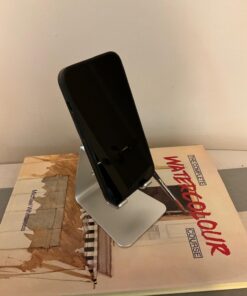 Adjustable Cell Phone Stand, OMOTON Aluminum Desktop Cellphone Stand with Anti-Slip Base and Convenient Charging Port, Fits All Smart Phones, Silver 30 61wopdY2SlL