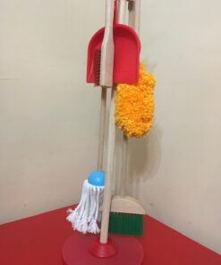 Melissa & Doug Dust! Sweep! Mop! 6-Piece Pretend Play Cleaning Set - Broom, Duster, Kid-Sized Cleaning Toys For Boys and For Girls 62 61wp RmwivL