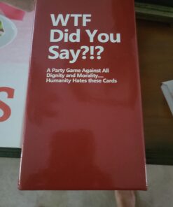 WTF Did You Say A Party Game Against All Dignity and Morality Full Game, XL Set of 594 Cards 12 61wpCLDbOzL