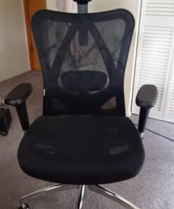 SIHOO M57 Ergonomic Office Chair with 3 Way Armrests Lumbar Support and Adjustable Headrest High Back Tilt Function Black 40 61wpI1T nLL