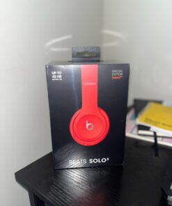 Beats Solo3 Wireless On-Ear Headphones - Apple W1 Headphone Chip, Class 1 Bluetooth, 40 Hours of Listening Time, Built-in Microphone - Red (Latest Model) Without AppleCare+ 38 61wpq2 VrsL