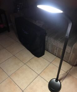 Lavish Home (72-1515) 5 Feet Sunlight Floor Lamp With Adjustable Gooseneck - Dimmer Black 19 61wqp7JMEgL