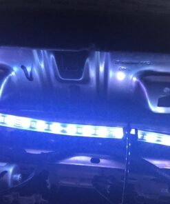 OPT7 Aura Interior Car Lights with Remote Control, Color Change, Music Sync Inside Ambient Lighting Kit, LED Lights for Car Truck Under Dash Accessories, Charger Adapter 12V, 6pc Single Row LED Strip RGB 50 61wr9aGhZDL