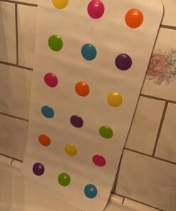 Munchkin® Dots™ Bath Mat for Kids, Multicolored, 30.5x14.25 Inch 30.5x14.25 Inch (Pack of 1) 39 61wrlsIipL