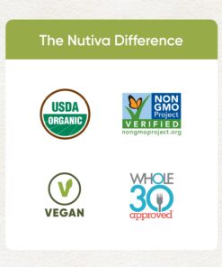 Nutiva Organic Shelled Hemp Seed, 19 Ounce, USDA Organic, Non-GMO, Non-BPA, Whole 30 Approved, Vegan, Gluten-Free & Keto, 10g Plant Protein and 12g Omegas per Serving for Salads, Smoothies & More 20 61wswucOoL