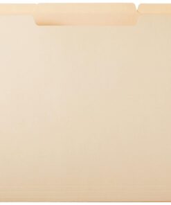 Amazon Basics File Folders, 1/3 Tabs in Assorted Positions, 8.5 x 14 Inch, Legal Size, Manila - Pack of 100 Legal (8.5" x 14") 14 61wtZwYLLBL