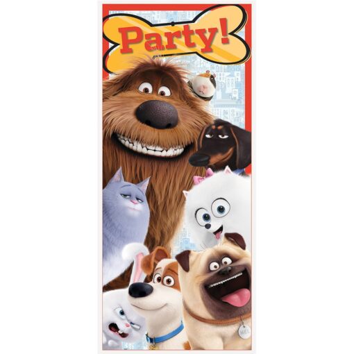 Unique Plastic The Secret Life of Pets Door Poster, 60" x 27", Multicolor