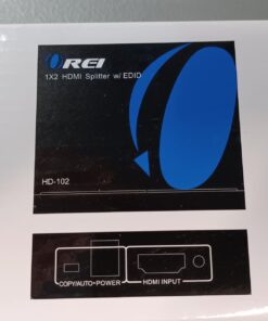 OREI HDMI Splitter 1 in 2 Out - 1x2 HDMI Display Duplicate/Mirror - Powered Splitter Full HD 1080P, 4K @ 30Hz (One Input To Two Outputs) - USB Cable Included - 1 Source to 2 Identical Displays 51 61ww24TfepL