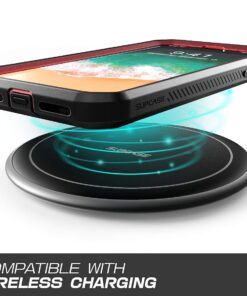 SUPCASE Unicorn Beetle Pro Series Case Designed for iPhone XR, with Built-in Screen Protector Full-Body Rugged Holster Case for iPhone XR 6.1 Inch (2018 Release) (MetallicRed) MetallicRed 37 61wwYefRg9L