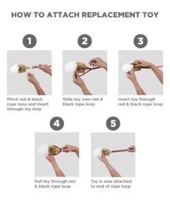 Outward Hound Tail Teaser Durable Dog Wand with Soft Plush Toys 23 61wxVRQoIYL