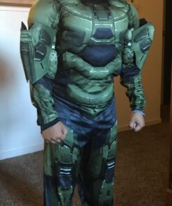 Master Chief Classic Muscle Costume, Large (10-12) Large (10-12) Kids Classic Costume 21 61wxry8zY6L