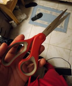 Scotch 8 Inch Multi-Purpose Scissors, Great for Everyday Use (1428),Red/Grey 31 61x BzopIQL