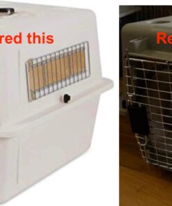 Petmate Ultra Vari Dog Kennel for Small Dogs (Durable, Heavy Duty Dog Travel Crate, Made with Recycled Materials, 21 in. Long) up to 15 lbs, Made in USA TAUPE 21.0"L x 16.0"W x 15.0"H 24 61x Fm XXL