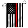 Thin Blue Line Thin Red Line American Garden Flag Thin Red Line American Flag GARDEN-AMERICAN-RED 45 61x28nJds9L
