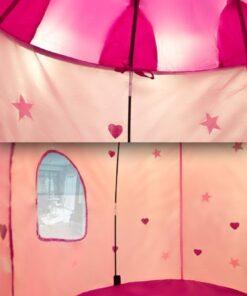 Princess Castle Fairy House Girls Pink Play Tent by POCO DIVO Princess 23 61x2HWFhK0L