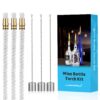 LANMU Wine Bottle Torch Wicks, Outdoor Patio Backyard Torches Lights, Oil Lamps Replacement Wick Hardware Kit, DIY Homemade Torch Decor (3 Pack) 3 Pack