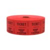 Indiana Ticket CO. 2,000 Red Raffle Tickets Double Roll, Premium Quality 50/50 Raffle Tickets, Tickets for Events, Carnivals, Door Prizes, Drinks and More