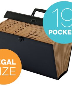 Alternative view of Globe-Weis/Pendaflex Globe Weis 19-Pocket File Express Case (11170) (Colors May Vary),Assorted Colors, Legal Assorted Colors