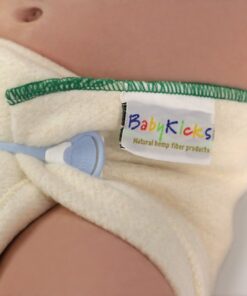 BabyKicks 3 Pack Hemparoo Fleece Prefolds, Golden Thread, X-small 8 61x30JSyCyL