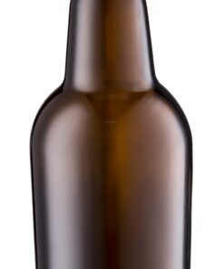 Home Brewing Glass Beer Bottle with Easy Wire Swing Cap & Airtight Rubber Seal -Amber- 16oz - Case of 12 - by Tiabo Amber 18 61x4xjFF AL