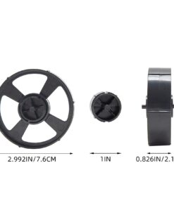 Desktop Tape Dispenser Adhesive Roll Holder (Fits 1" & 3" Core) with Weighted Nonskid Base Black plastic 31 61x5KKycUSL