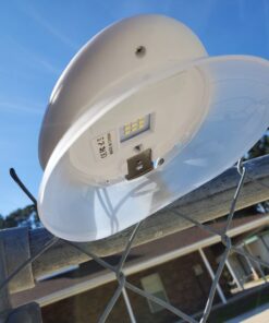 DBF Outdoor Solar Gutter Lights【Upgraded Version】 Solar Fence Post Lights Wall Mount Decorative Deck Lighting Auto On/Off Solar Landscape Lights for Eaves Yard Garden Highlight Gate (Pack of 6) White 32 61x5vgLex5L