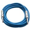 Seismic Audio Speakers TRS Male ¼” To TRS Male ¼” Patch Cable, 10 Foot Balanced Cord, Blue 10 feet 5 61x6zJsLKDL
