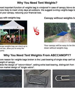 ABCCANOPY Canopy Weights 112 LBS Gazebo Tent Sand Bags,4pcs-Pack (Black) Medium Black 22 61x7dbkPlIL