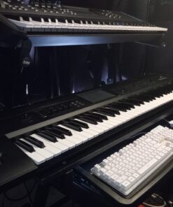 On-Stage KS7365EJ Pro Heavy-Duty Folding-Z Keyboard Stand with 2nd Tier,Black Black 31 61x7hJR9XlL