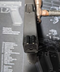 TRUGLO Tritium Handgun Sight | High-Visible Front & Rear Night Sights with Daylight White Dots & Low-Light Tritium Dots, Compatible with Glock Handguns Glock 42, 43 37 61x7nLaYCzL