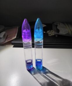 YUE ACTION Liquid Motion Timer Pen 2 Pack/Multi Colored Fidget Pen for Office Desk Toys, Novelty Gifts/ Toys (Blue+Purple Set) Blue+Purple Set 17 61x7qJudD L