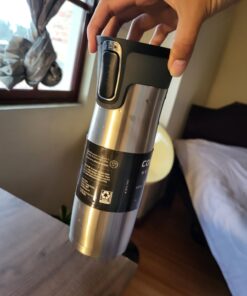 Contigo West Loop Stainless Steel Vacuum-Insulated Travel Mug with Spill-Proof Lid, Keeps Drinks Hot up to 5 Hours and Cold up to 12 Hours, 20oz Steel 41 61x99DsITiL