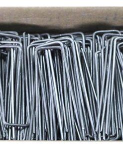 Pinnacle Mercantile USA Made 500-4 Inch Galvanized Garden Landscape Fabric Anchor Staples Thick 11 Gauge Steel Alloy Steel 3 61xASz3aGOL