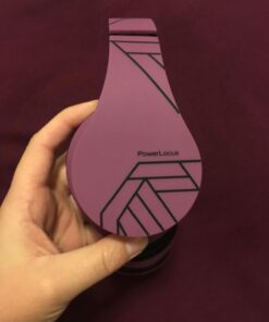 PowerLocus Bluetooth Over-Ear Headphones, Wireless Stereo Foldable Headphones Wireless and Wired Headsets with Built-in Mic, Micro SD/TF, FM for iPhone/Samsung/iPad/PC (Purple) Purple 65 61xAmscyGfL