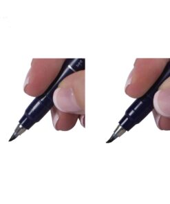 Tombow 62038 Fudenosuke Brush Pen, 2-Pack. Soft and Hard Tip Fudenosuke Brush Pens for Calligraphy and Art Drawings 2 Count (Pack of 1) Black 24 61xBFFuRcrL