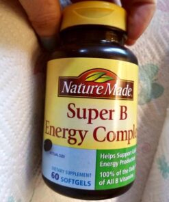 Nature Made Super B Energy Complex, Dietary Supplement for Brain Cell Function Support, 60 Softgels, 60 Day Supply 60 Count 40 61xBoVw YkL