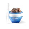 ZOKU Ice Cream Maker, Compact Make and Serve Bowl with Stainless Steel Freezer Core Creates Soft Serve, Frozen Yogurt, Ice Cream and More in Minutes, BPA-free, Blue 28 61xBp3PpxL