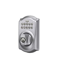 Schlage BE365 CAM 626 Camelot Keypad Deadbolt, Electronic Keyless Entry Lock, Satin Chrome 19 61xCRwmBxXL