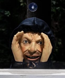 Scary Peeper Freak Halloween Decoration Peeping Tom, Indoor and Outdoor Window Hanging Mask for Spooky House Party Scares, Tricks, and Laughs, Novelty Décor 21 61xD6wnqd4L