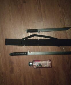 BladesUSA HK-1067 Twin Ninja Swords, Black, 18-Inch and 26-Inch Lengths 23 61xGFb4E2VL