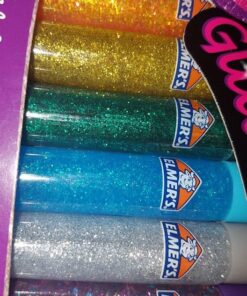 ELMERS E199 Elmer's 3D Washable Glitter Glue Pens, Classic Rainbow, Pack of 10 Pens - Great For Making Slime 51 61xHgNtq1SL