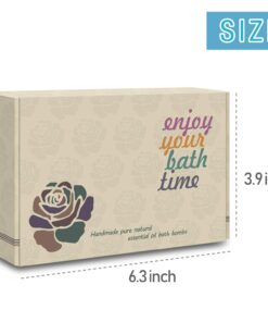 Alternative view of INTEYE 6 Organic Bath Bombs, Handmade Bubble Bath Bomb Gift Set, Rich in Essential Oil, Fizzy Spa to Moisturize Dry Skin, Gift idea for Women.