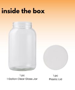 Alternative view of FastRack 1 Gallon Glass Widemouth Jar, Clear 1 Count (Pack of 1)